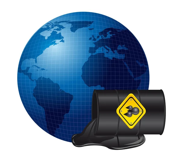 Sversamento di petrolio — Vettoriale Stock