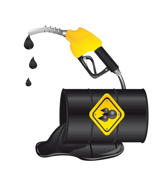 Sversamento di petrolio — Vettoriale Stock