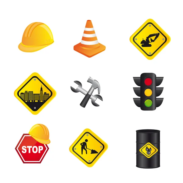 Znaki drogowe — Wektor stockowy