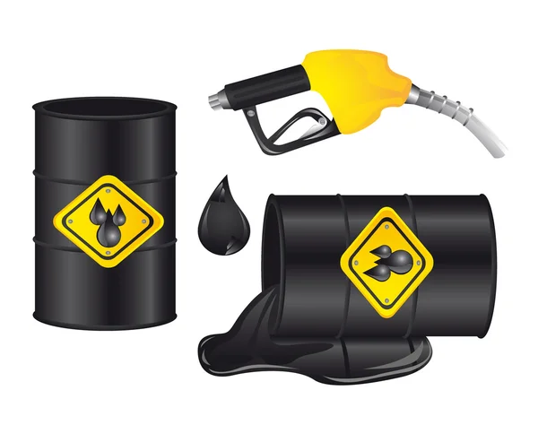 Gasoline barrel — Stock Vector