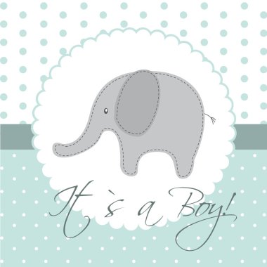 baby shower card clipart