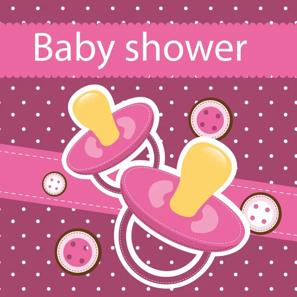 Babyduschkarte — Stockvektor