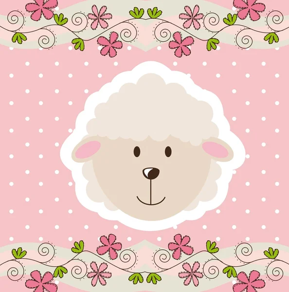 Stock vector cute sheep