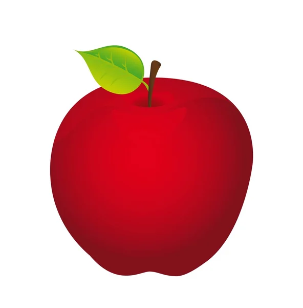 Red apple — Stock Vector