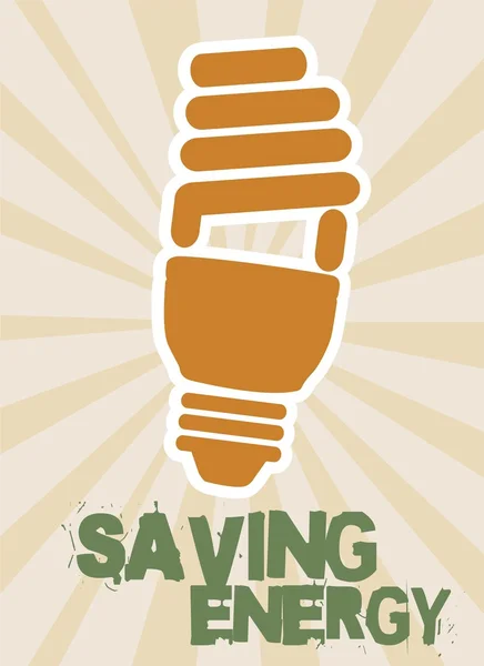 Économiser l'énergie — Image vectorielle