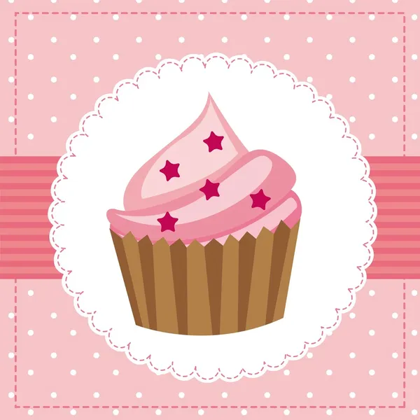 Cup cake — Stock Vector