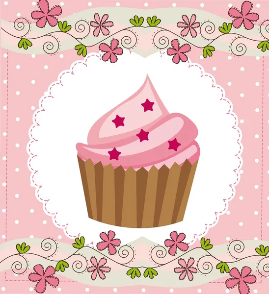 Gâteau tasse — Image vectorielle