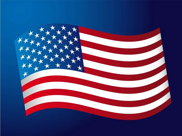 Vlag van de Verenigde Staten — Stockvector