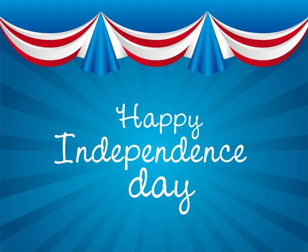 Feliz día de independencia — Archivo Imágenes Vectoriales
