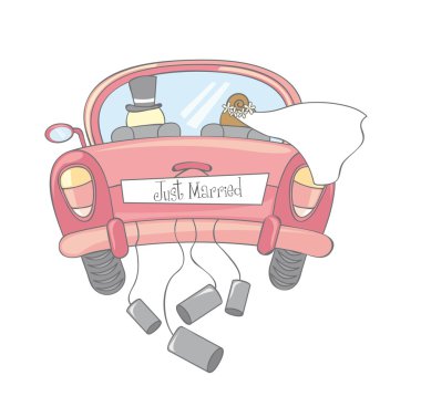 just married clipart