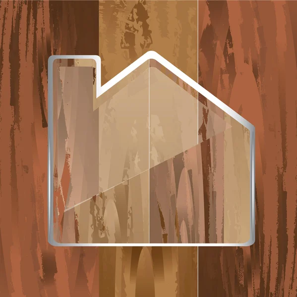 stock vector House wooden