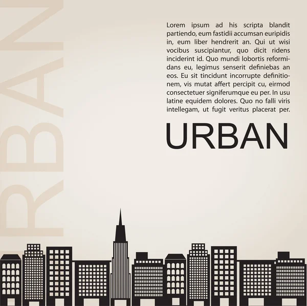Urbano — Vector de stock