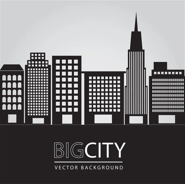 Urban silhouette — Stock Vector