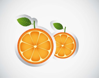 orange stickers clipart