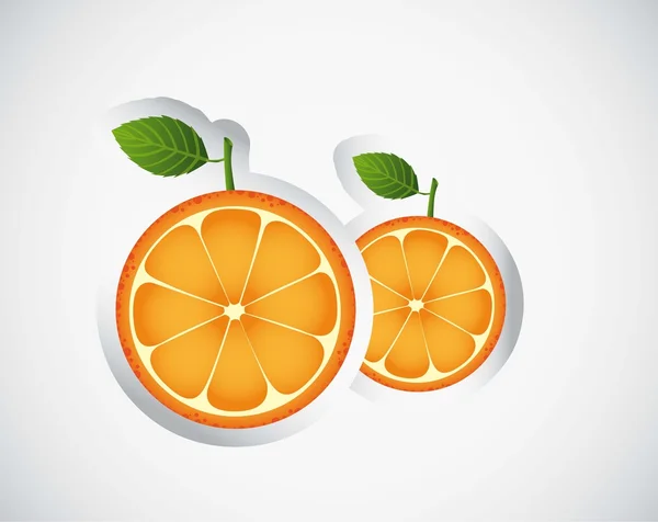 Adesivi arancioni — Vettoriale Stock