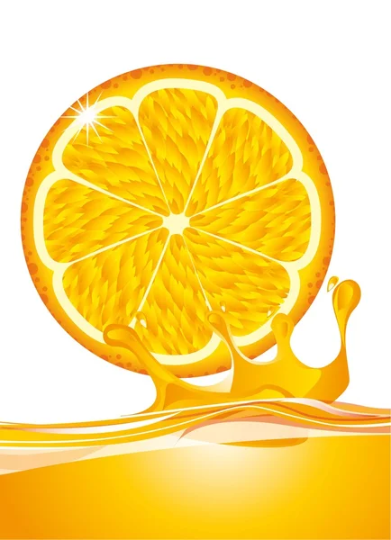 Wektor pomarańczowy — Wektor stockowy