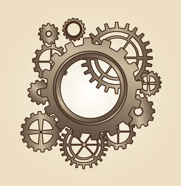Old gears — Stock Vector