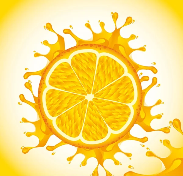 Fruta naranja — Vector de stock