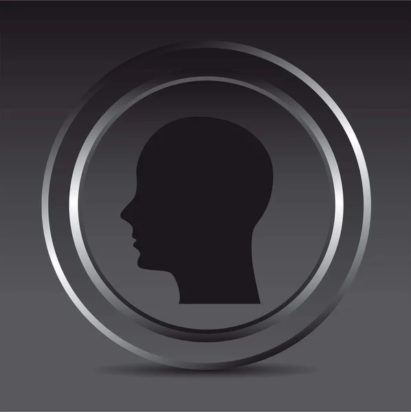 Silhouette d'homme — Image vectorielle