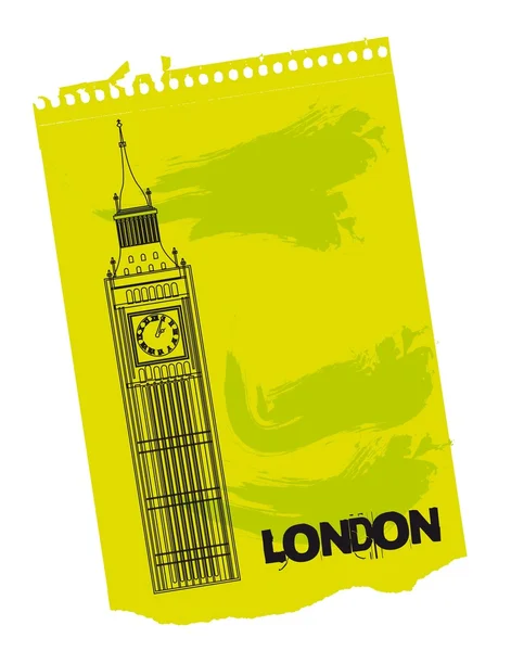 Torre do Relógio de Londres — Vetor de Stock