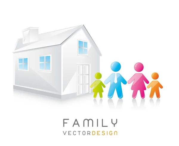 Семейный вектор — стоковый вектор