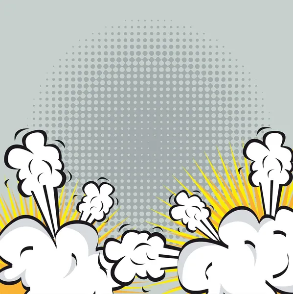 Explosion or fight in comics — Stock Vector