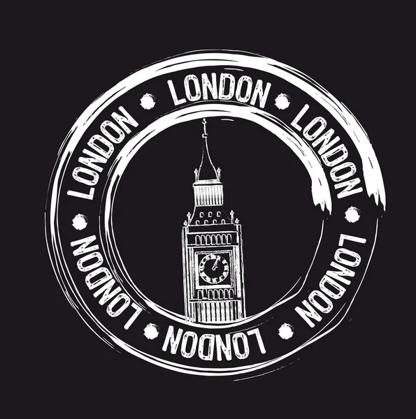 Londra damgası — Stok Vektör