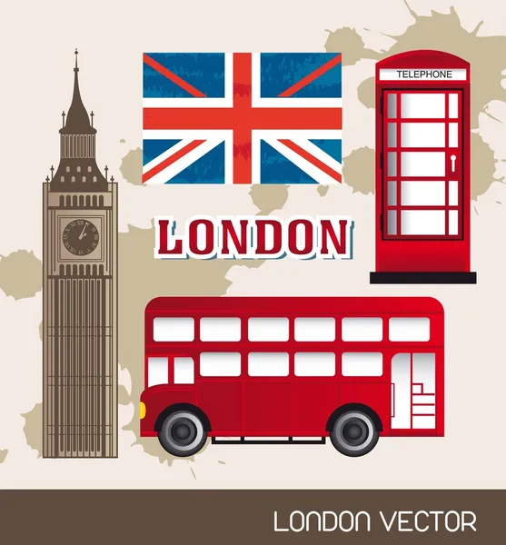 London elements — Stock Vector