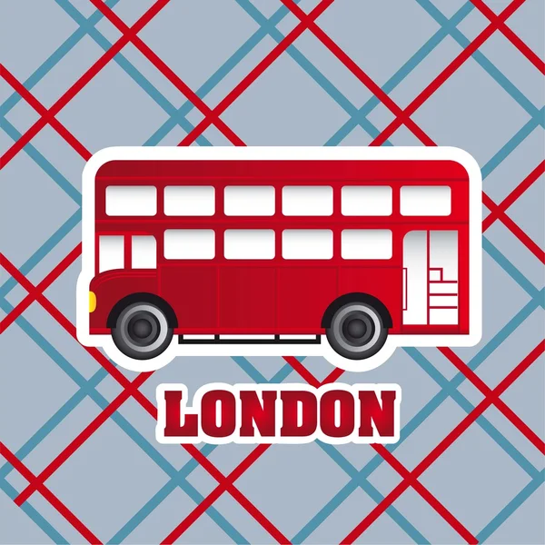 Bus van Londen — Stockvector