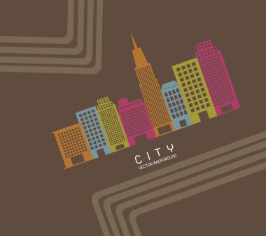 city vector clipart