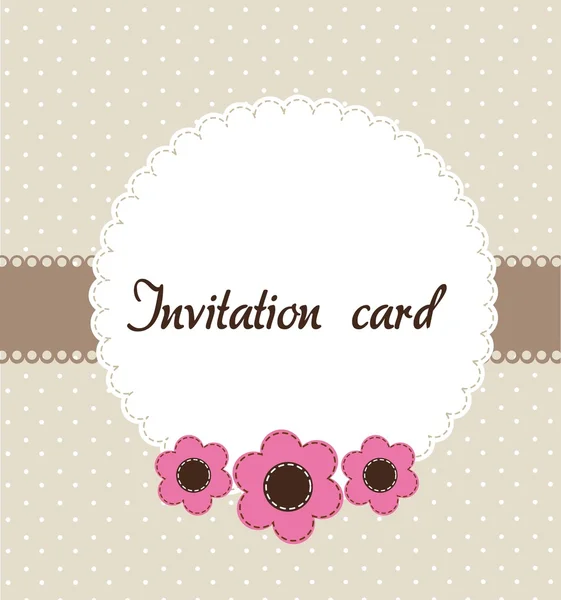 Cartão de convite — Vetor de Stock