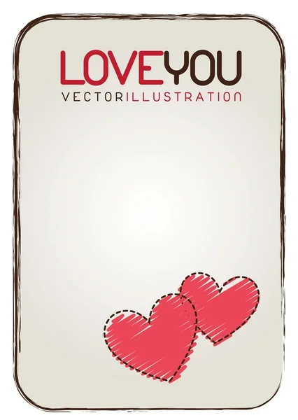Cartão de amor —  Vetores de Stock