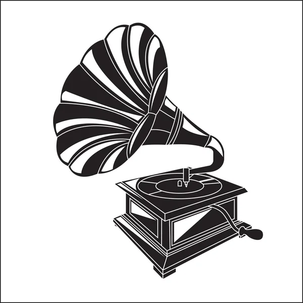 Grammophon — Stockvektor