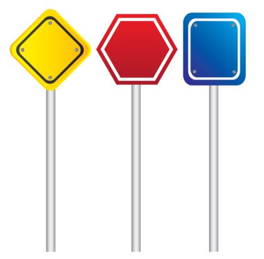 Road signs clipart