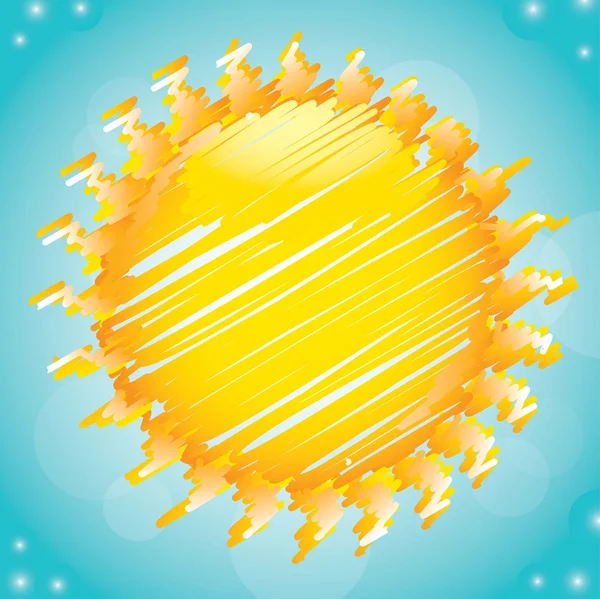 Soleil et ciel — Image vectorielle