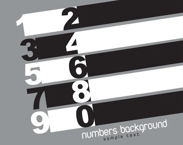 Numbers — Stock Vector