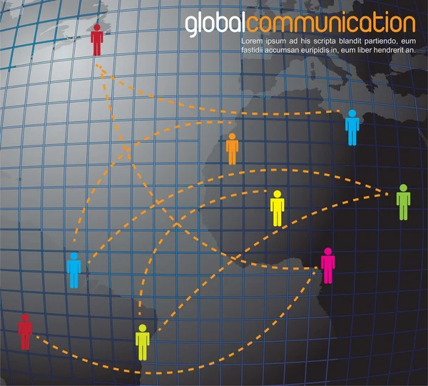 Globální komunikace — Stockový vektor