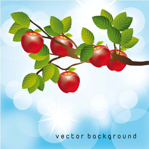 Äppelträd — Stock vektor