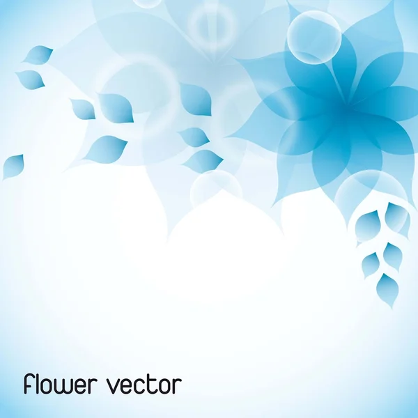 Blue flower — Stock Vector