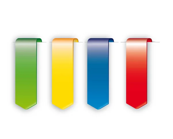 Balises colorées — Image vectorielle