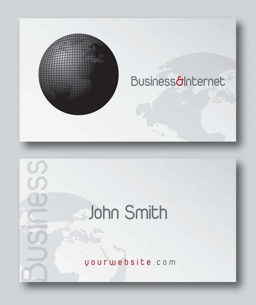 stock vector Business card