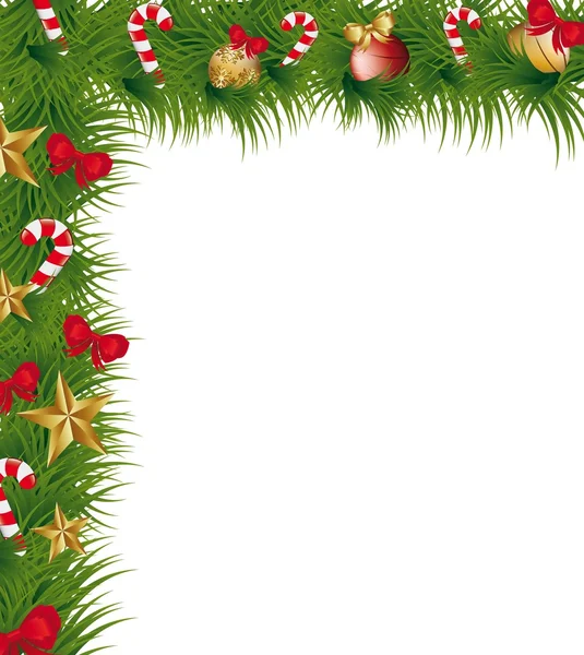 Christmas garland — Stock Vector