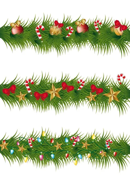 Guirlande de Noël — Image vectorielle