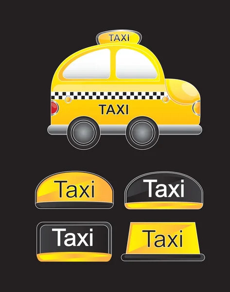 Taxi bil — Stock vektor