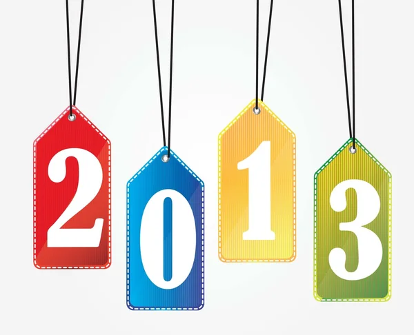 Popisky nový rok — Stockový vektor