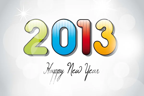 Año nuevo 2013 — Vector de stock