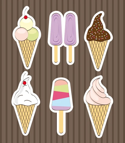 アイスクリーム — ストックベクタ