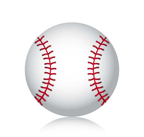 Pelota de béisbol — Vector de stock