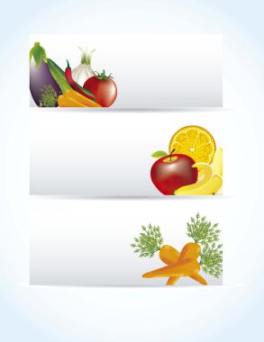 vegetables labels clipart