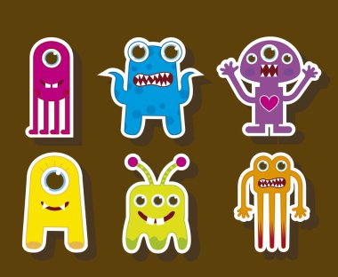 cute monsters clipart